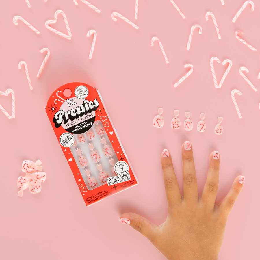 Candy Cane Crush - Pressies | Extra Short Short | Round - Image 5