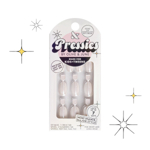 Marshmallow Puff Chrome - Pressies | Short Medium | Round