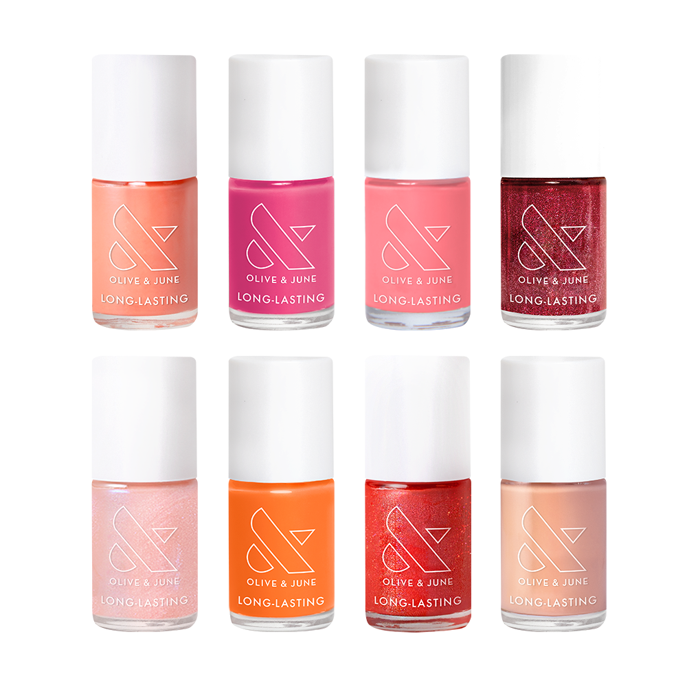 Pinks. Reds and Oranges Polish Bundle