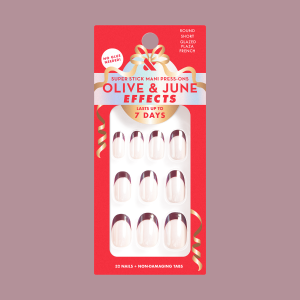 Glazed Plaza French - Tab Press-On | Short | Round